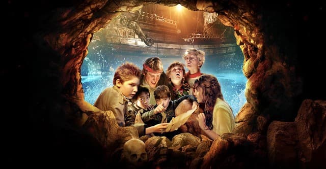 1980s adventure artwork inspired by The Goonies