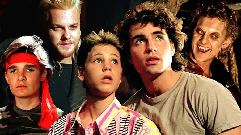 1980s neon nightlife artwork inspired by The Lost Boys