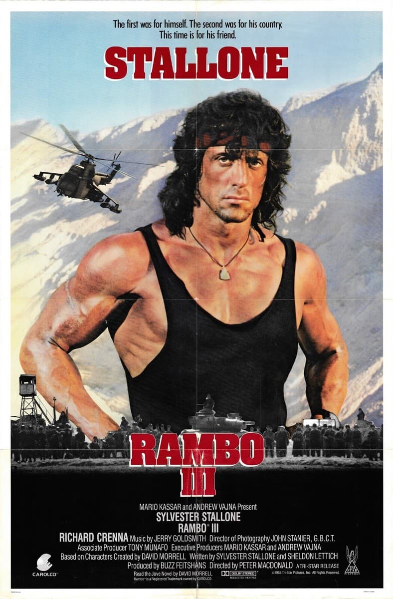 Rambo III movie poster