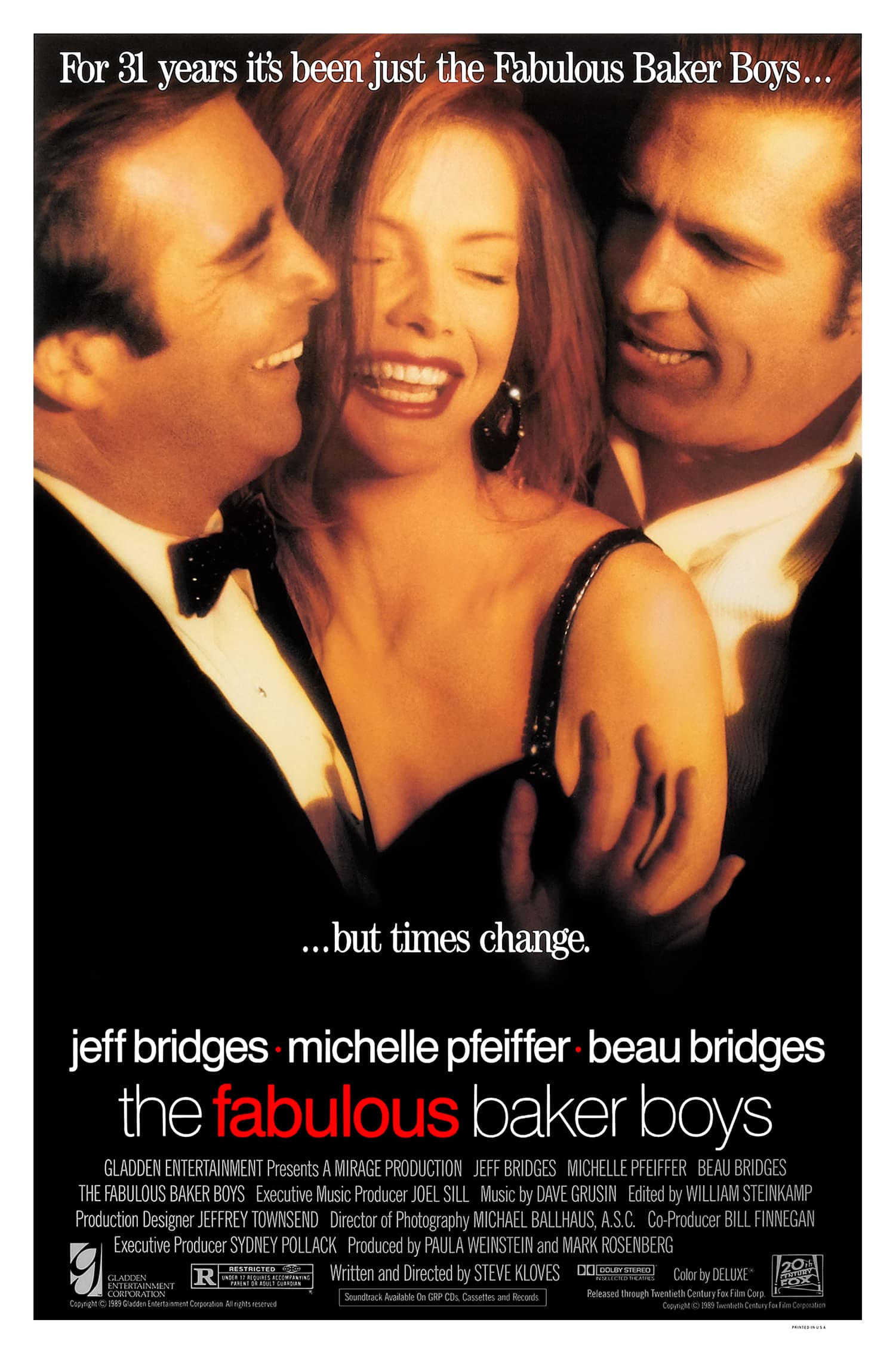 The Fabulous Baker Boys movie poster